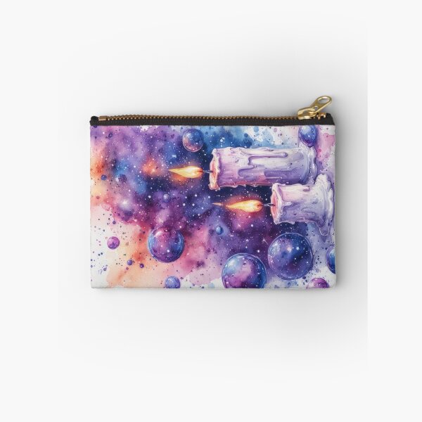 Item preview, Two candles against a cosmic background designed and sold by Mianku | Für das Leben.