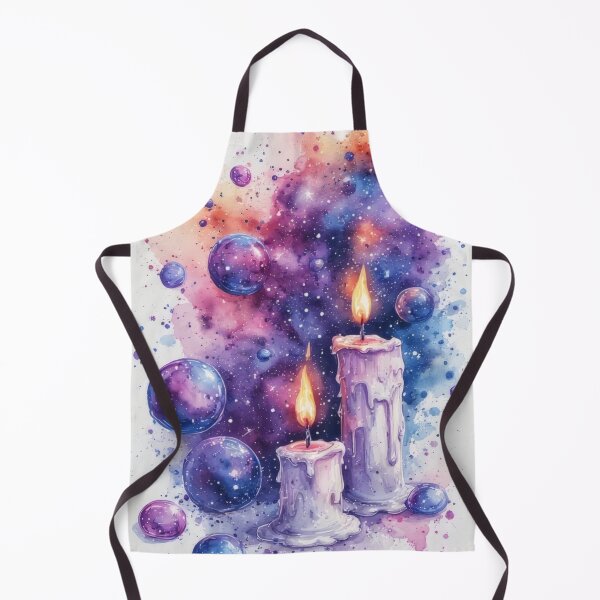Item preview, Two candles against a cosmic background designed and sold by Mianku | Für das Leben.