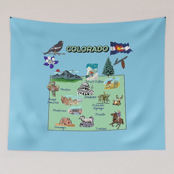 Item preview, Colorado State Map, The Ultimate Adventure & Nature Guide designed and sold by mashmosh.