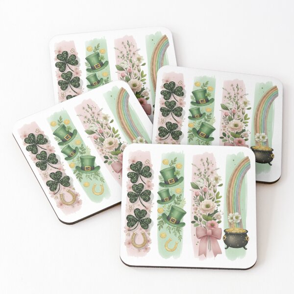 Item preview, St Patrick’s Day Brushstroke Floral Design designed and sold by PlantzMatter.