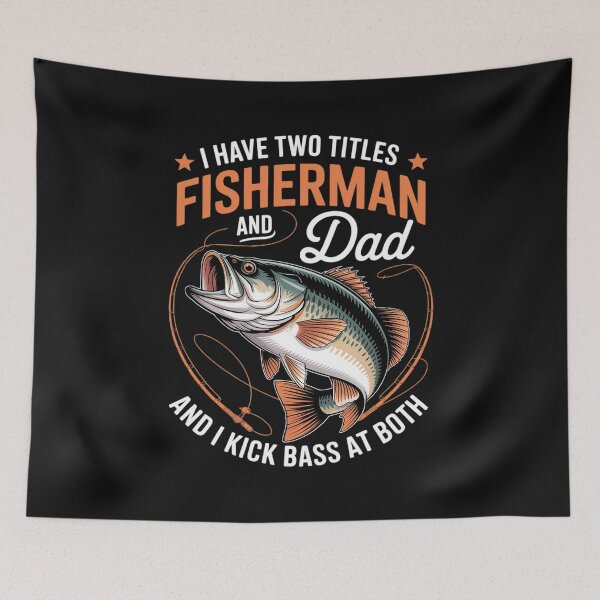 Item preview, I Have Two Titles Fisherman Dad Bass Fishing Father's Day designed and sold by nicomitchell.