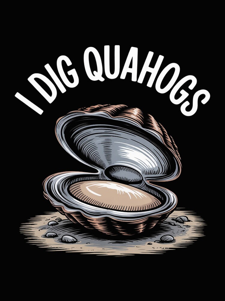 Thumbnail 4 of 4, iPhone Case, I Dig Quahogs Shells Dig Rake designed and sold by nicomitchell.