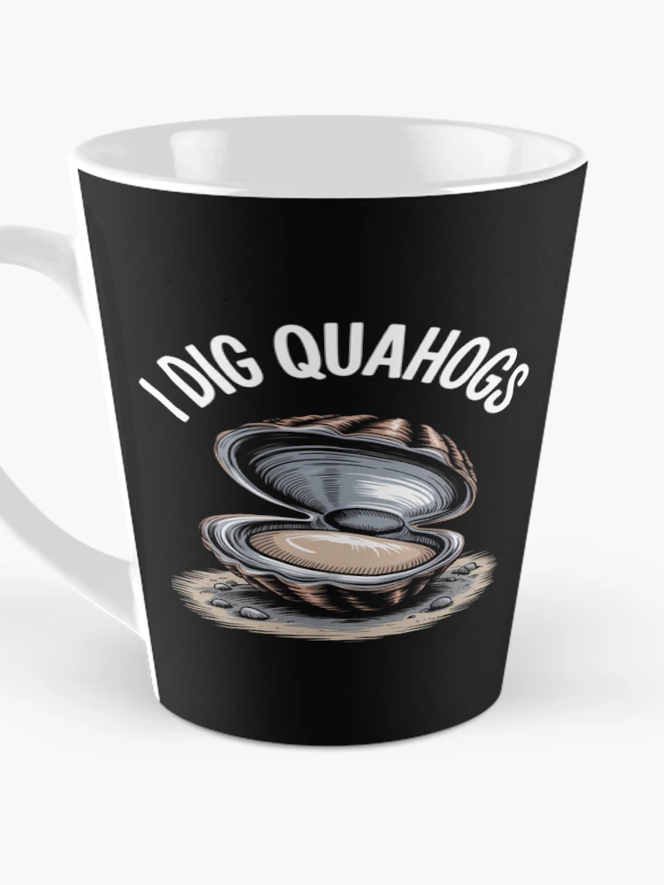Thumbnail 3 of 4, Coffee Mug, I Dig Quahogs Shells Dig Rake designed and sold by nicomitchell.