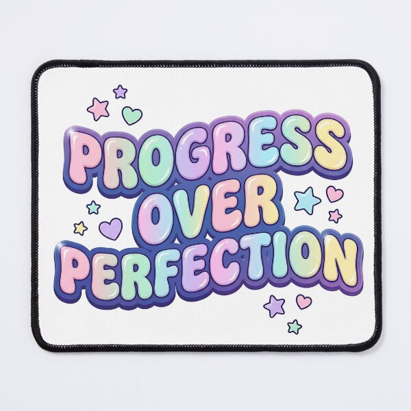 Item preview, Progress Over Perfection – Pastel Quote Sticker designed and sold by PlantzMatter.