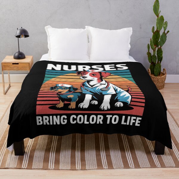 Item preview, Nurses Bring Color to Life Dog Doctor National Nurses Day designed and sold by FadeOfThrone.