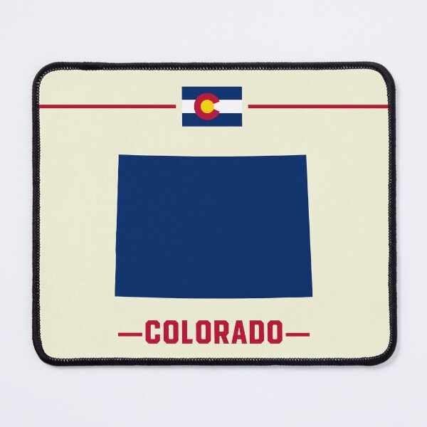 Item preview, Colorado State Silhouette - Minimalist Navy & Red Design designed and sold by mashmosh.