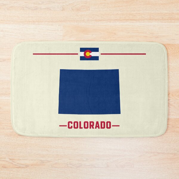 Item preview, Colorado State Silhouette - Minimalist Navy & Red Design designed and sold by mashmosh.