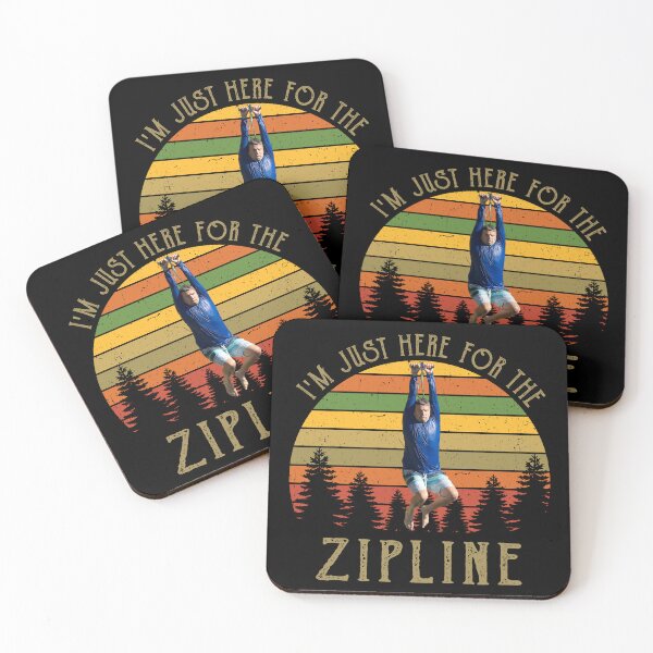 Item preview, Vintage I’m Just Here For The Zipline designed and sold by NormamArtworks.