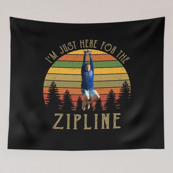 Item preview, Vintage I’m Just Here For The Zipline designed and sold by NormamArtworks.