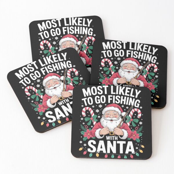 Item preview, Most Likely To Go Fishing With Santa Christmas  designed and sold by CombatTask.