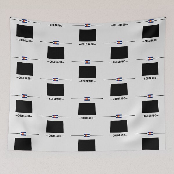 Item preview, Colorado State Silhouette - Minimalist Flag Style designed and sold by mashmosh.