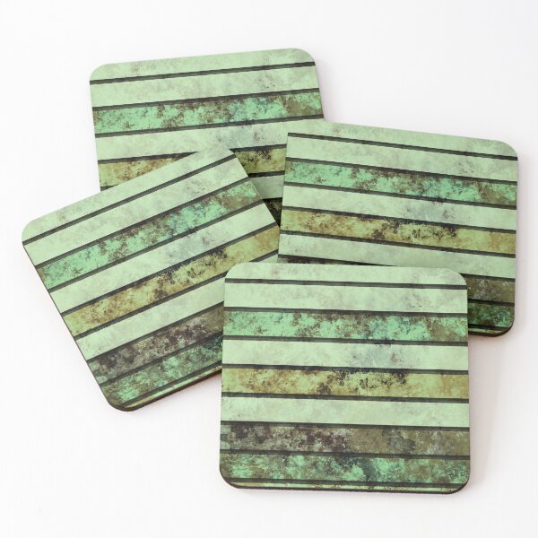 Item preview, Greenish Grungy fashion with horizontal bars designed and sold by AlbertoRuiZ.