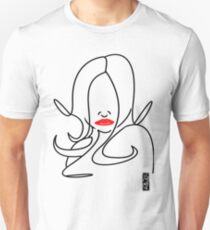 Red Lip Liner Unisex T-Shirt