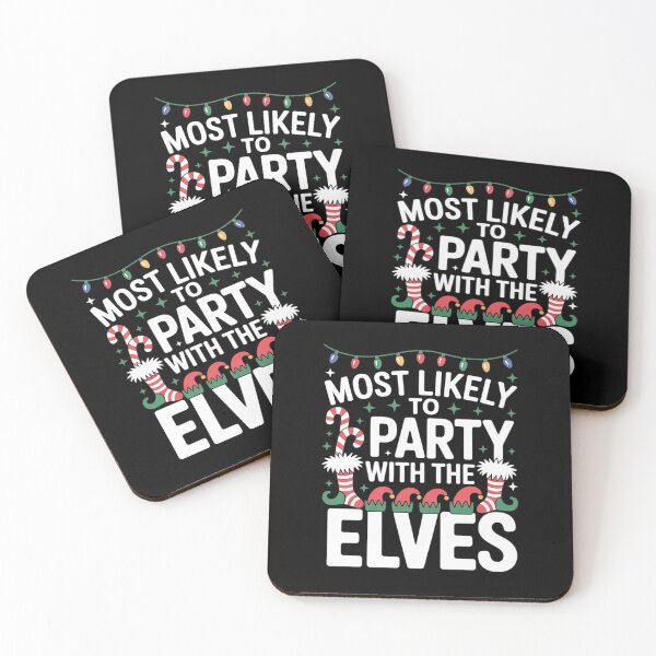 Item preview, Most Likely To Party With The Elves Christmas Family  designed and sold by CombatTask.