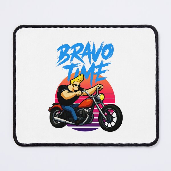 Item preview, Johnny Bravo Motorcycle Retro Action Scene designed and sold by Dennisrodman25.