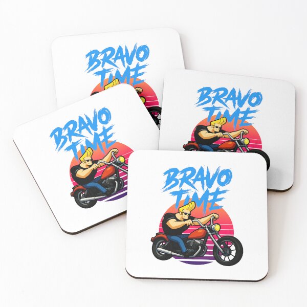 Item preview, Johnny Bravo Motorcycle Retro Action Scene designed and sold by Dennisrodman25.