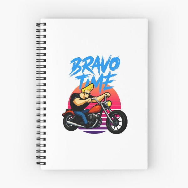 Item preview, Johnny Bravo Motorcycle Retro Action Scene designed and sold by Dennisrodman25.