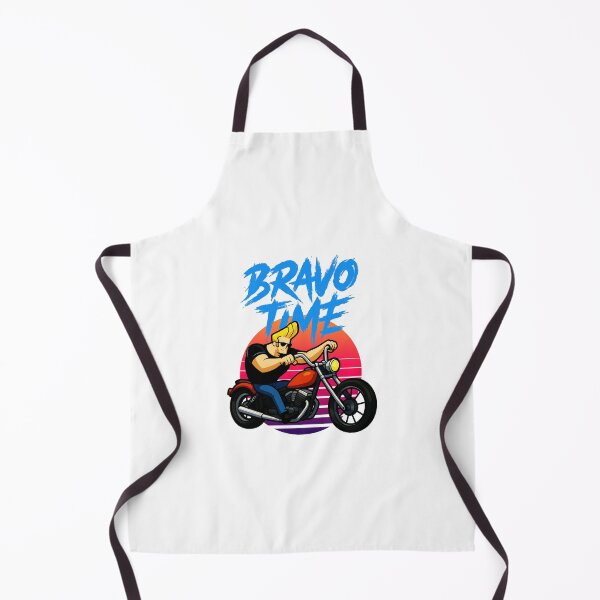 Item preview, Johnny Bravo Motorcycle Retro Action Scene designed and sold by Dennisrodman25.