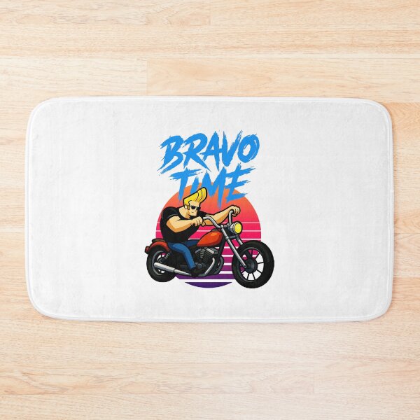 Item preview, Johnny Bravo Motorcycle Retro Action Scene designed and sold by Dennisrodman25.