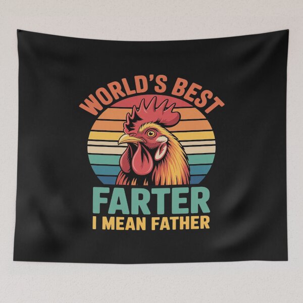 Item preview, World's Best Farter I Mean Father Chicken Dad Father's Day designed and sold by JessicaWalshdf.