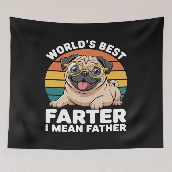 Item preview, World's Best Farter I Mean Father Funny Fathers Day Dog designed and sold by JessicaWalshdf.