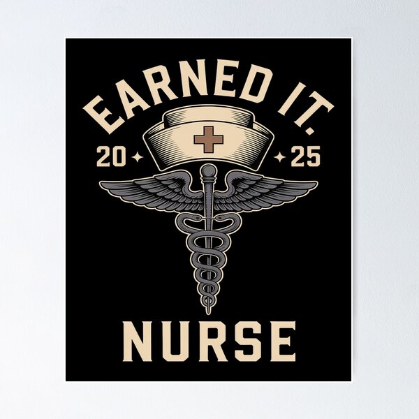 Item preview, Funny RN Nurse Graduation Earned It 2025 graduate Nursing designed and sold by Voidbinder.
