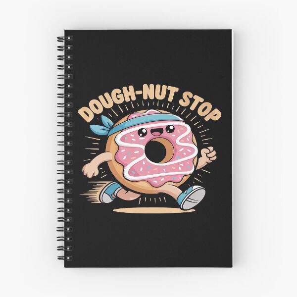 Item preview, Funny Running Donut Minimalist Design Determined Kawaii designed and sold by Voidbinder.
