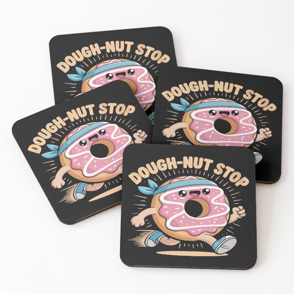 Item preview, Funny Running Donut Minimalist Design Determined Kawaii designed and sold by Voidbinder.