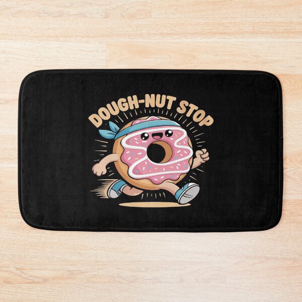 Item preview, Funny Running Donut Minimalist Design Determined Kawaii designed and sold by Voidbinder.
