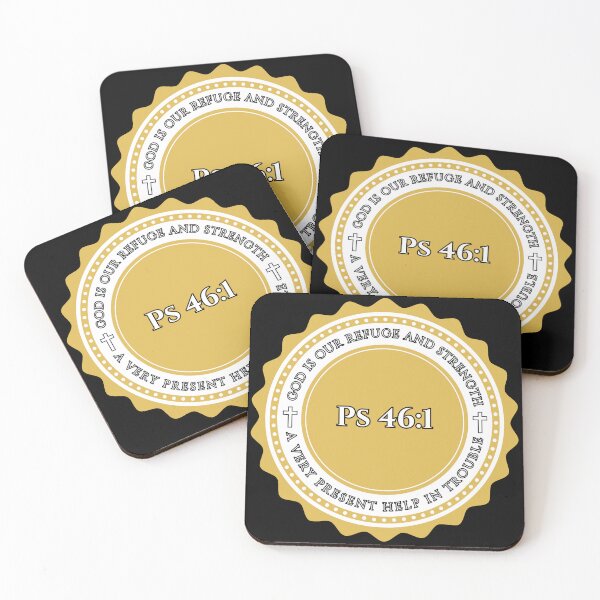 Item preview, Psalm 46:1 Bible Verse – Christian Faith & Strength (KJV) designed and sold by Clothed in Scripture.