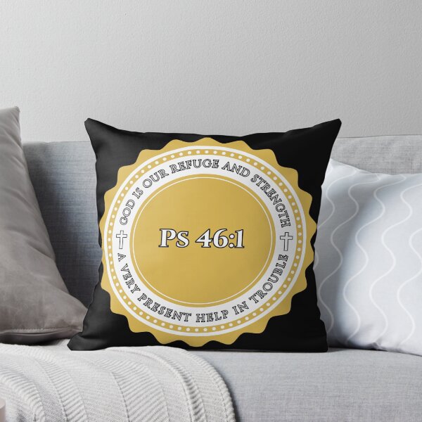 Item preview, Psalm 46:1 Bible Verse – Christian Faith & Strength (KJV) designed and sold by Clothed in Scripture.