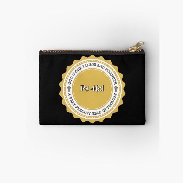 Item preview, Psalm 46:1 Bible Verse – Christian Faith & Strength (KJV) designed and sold by Clothed in Scripture.