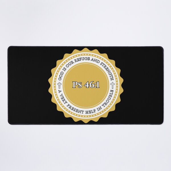 Item preview, Psalm 46:1 Bible Verse – Christian Faith & Strength (KJV) designed and sold by Clothed in Scripture.