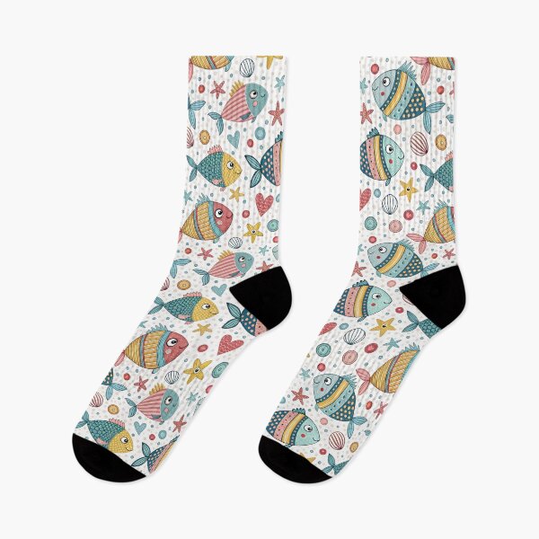 Item preview, Cute Colorful Fish Cartoon Pattern designed and sold by Snifferius.