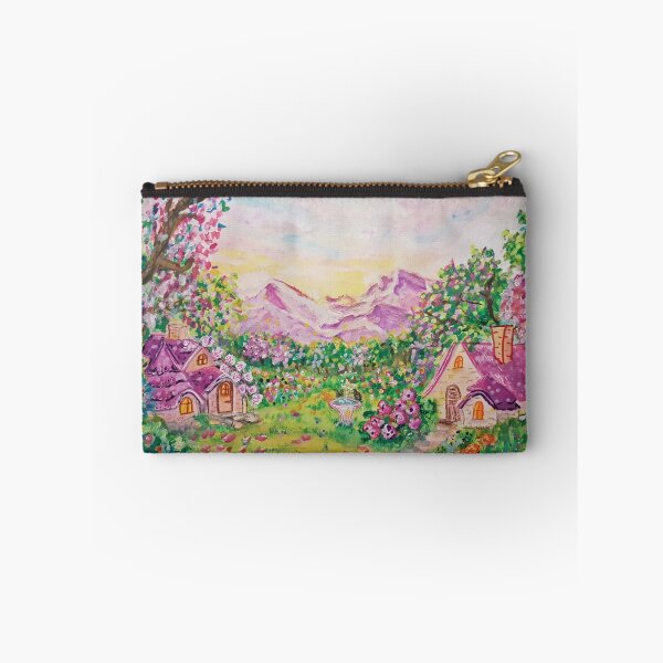 Item preview, Cute Pink Pixie Village designed and sold by ZiehrArt.