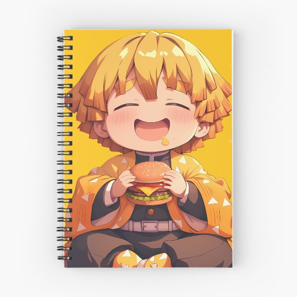 Item preview, Zenitsu Agatsuma Demon Slayer Anime Chibi Kawaii Burger Cute Sparkling Joy designed and sold by mildaclairmo.