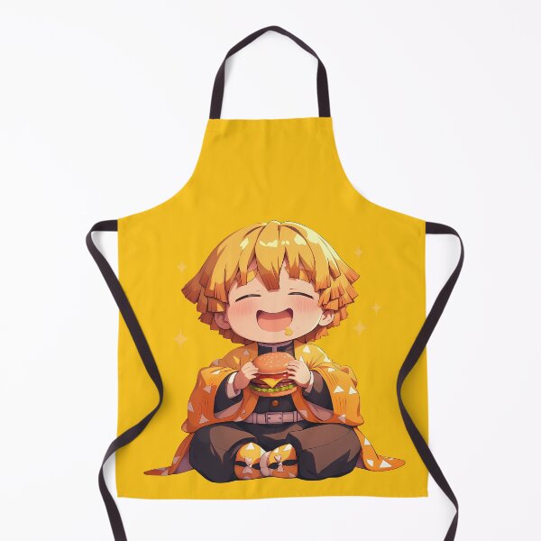 Item preview, Zenitsu Agatsuma Demon Slayer Anime Chibi Kawaii Burger Cute Sparkling Joy designed and sold by mildaclairmo.