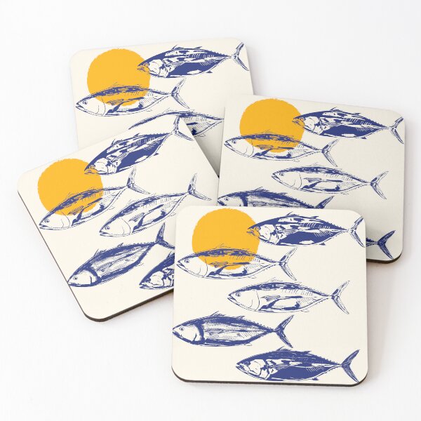 Item preview, Vintage Blue Tuna Minimalist Illustration designed and sold by MaiZephyr.