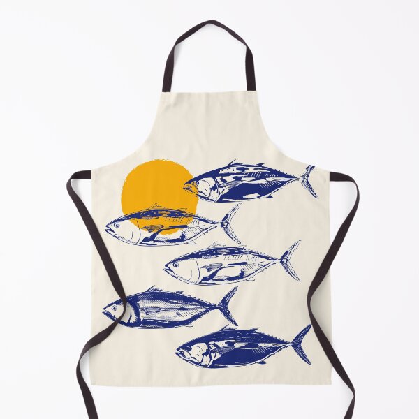 Item preview, Vintage Blue Tuna Minimalist Illustration designed and sold by MaiZephyr.