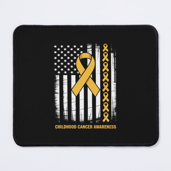 Item preview, American Flag Childhood Cancer Awareness Warrior Fighter designed and sold by JessicaWalshdf.
