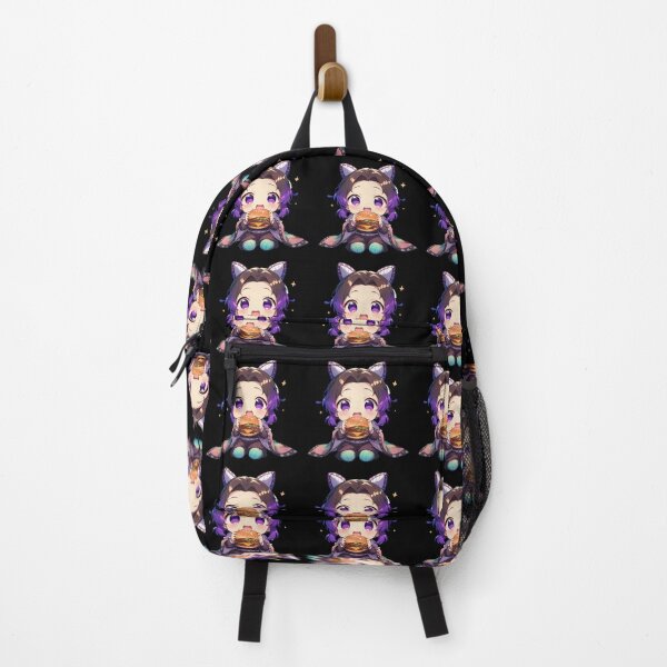 Item preview, Shinobu Kocho Demon Slayer Anime Chibi Kawaii Burger Cute Purple designed and sold by mildaclairmo.