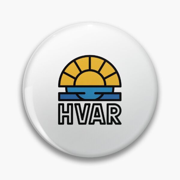 Item preview, HVAR Croatia Bold Sun Sticker – Minimal Graphic Travel Design designed and sold by Timeless Design.