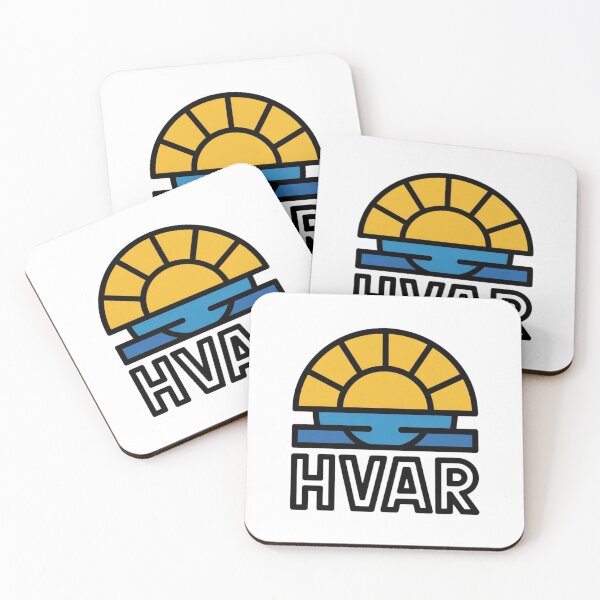 Item preview, HVAR Croatia Bold Sun Sticker – Minimal Graphic Travel Design designed and sold by Timeless Design.