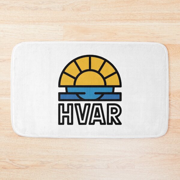 Item preview, HVAR Croatia Bold Sun Sticker – Minimal Graphic Travel Design designed and sold by Timeless Design.
