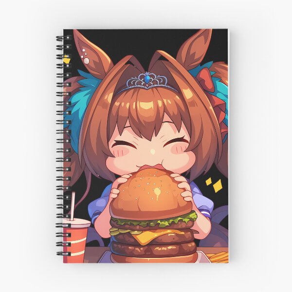 Item preview, Daiwa Scarlet Uma Musume Pretty Derby Anime Girl Chibi Kawaii Burger Sparkle Joy Moment designed and sold by mildaclairmo.