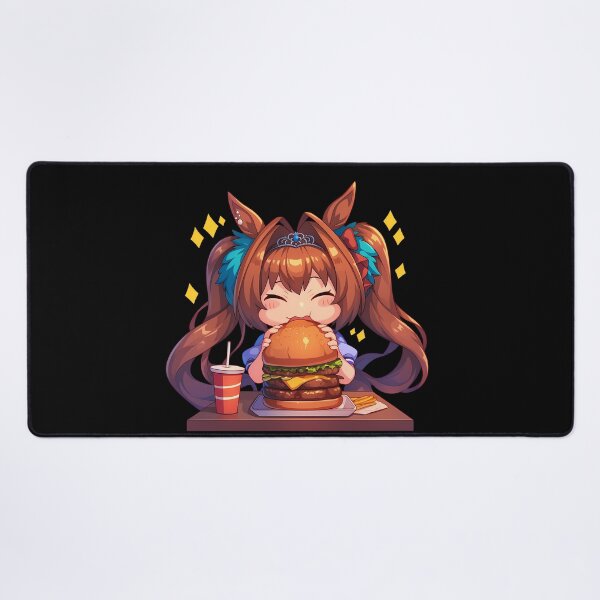Item preview, Daiwa Scarlet Uma Musume Pretty Derby Anime Girl Chibi Kawaii Burger Sparkle Joy Moment designed and sold by mildaclairmo.