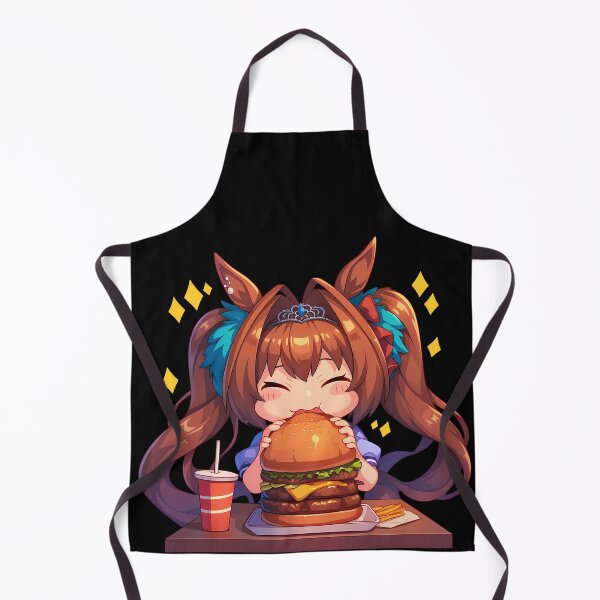 Item preview, Daiwa Scarlet Uma Musume Pretty Derby Anime Girl Chibi Kawaii Burger Sparkle Joy Moment designed and sold by mildaclairmo.
