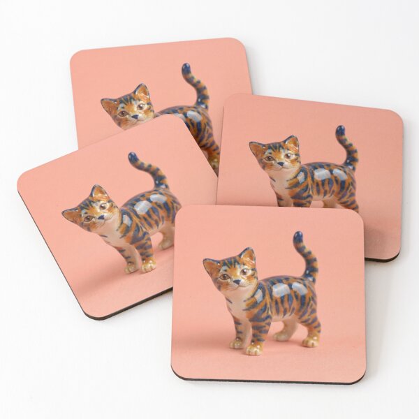 Item preview, Vintage Style Tiger Striped Ceramic Cat designed and sold by Auroracat2025.