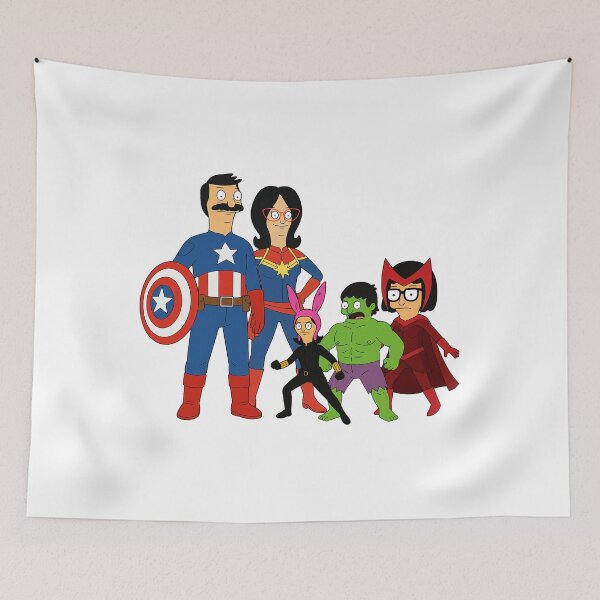 Item preview, Bobs Burgers Playful Family Hero Parody designed and sold by Katebush22x2.