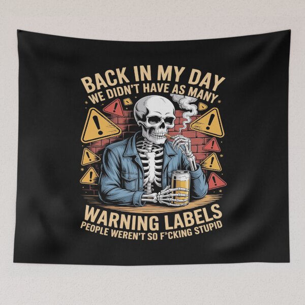 Item preview, Back in My Day We Didn't Have As Many Warning Labels 4 designed and sold by GaryBellcvbnb.